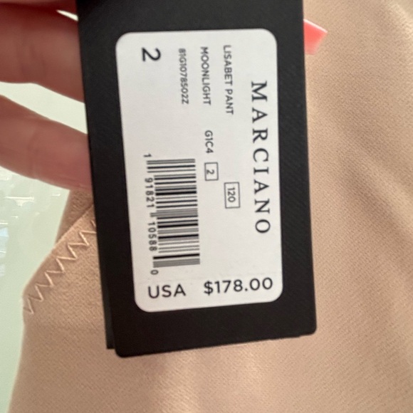 Marciano Lisabet Cream Wide-Leg Women's Pants - Picture 7 of 7